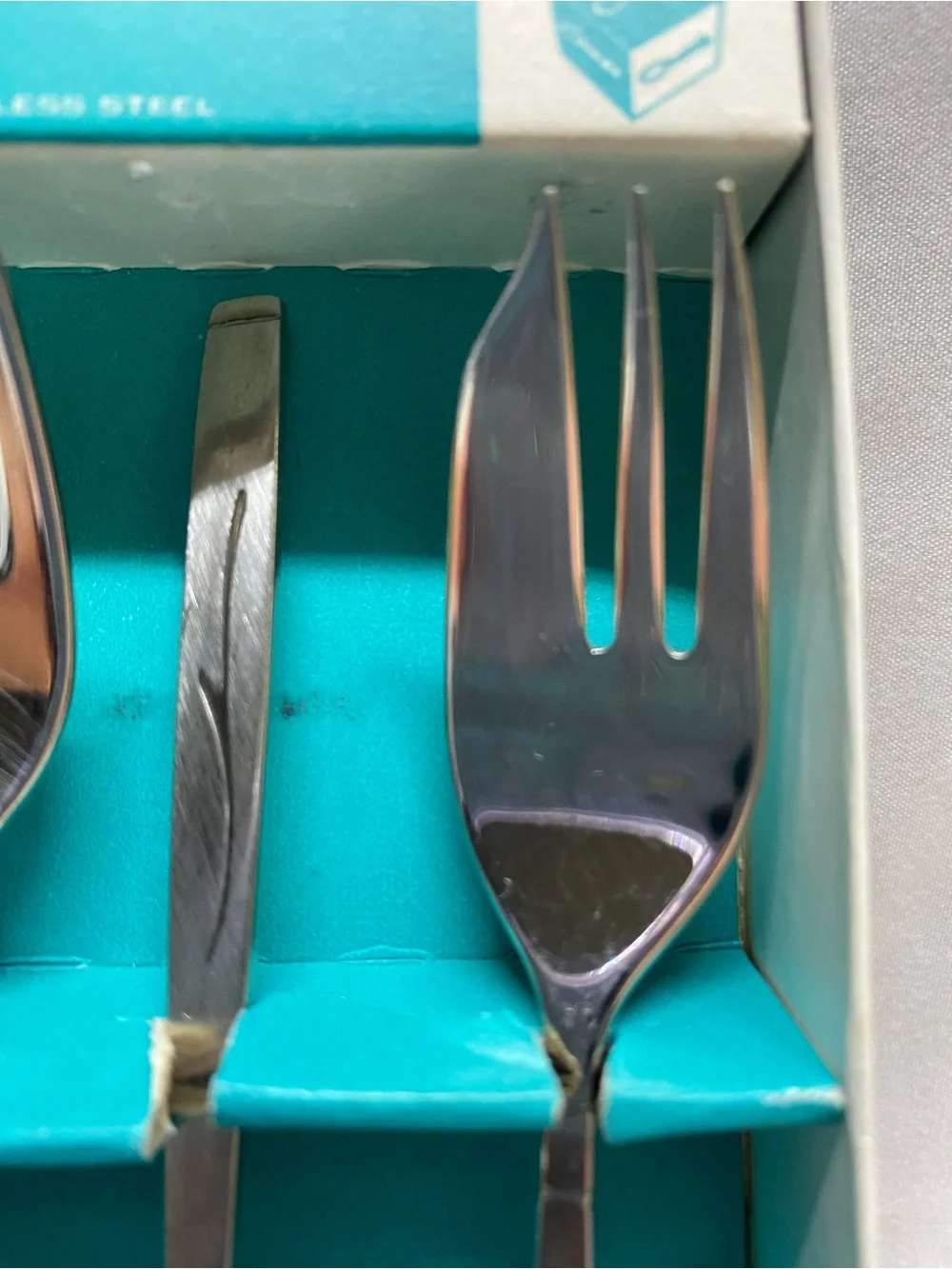 * 1971 Oneida Craft Capistrano Stainless Steel Dessert Pastry Forks 6 Original